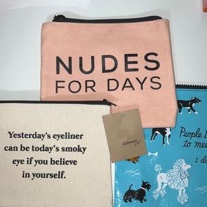 NWT 4 Cosmetic Bags - lot of 4